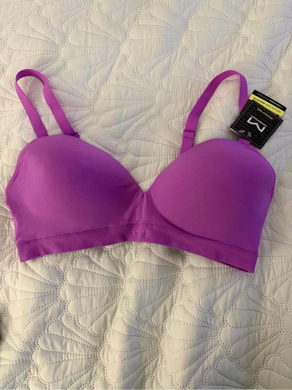 Maidenform Vibrant Purple Seamless Molded Bra 2XL
